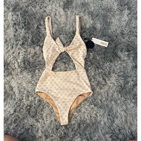 Free People x Amuse Society One Piece Swimsuit - Size Small - NWT $120 NEW - Picture 2 of 7